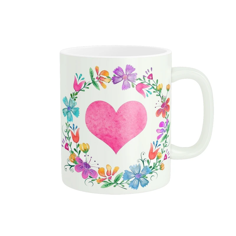 ماگ پاد آفرین طرح قلب کد 2981