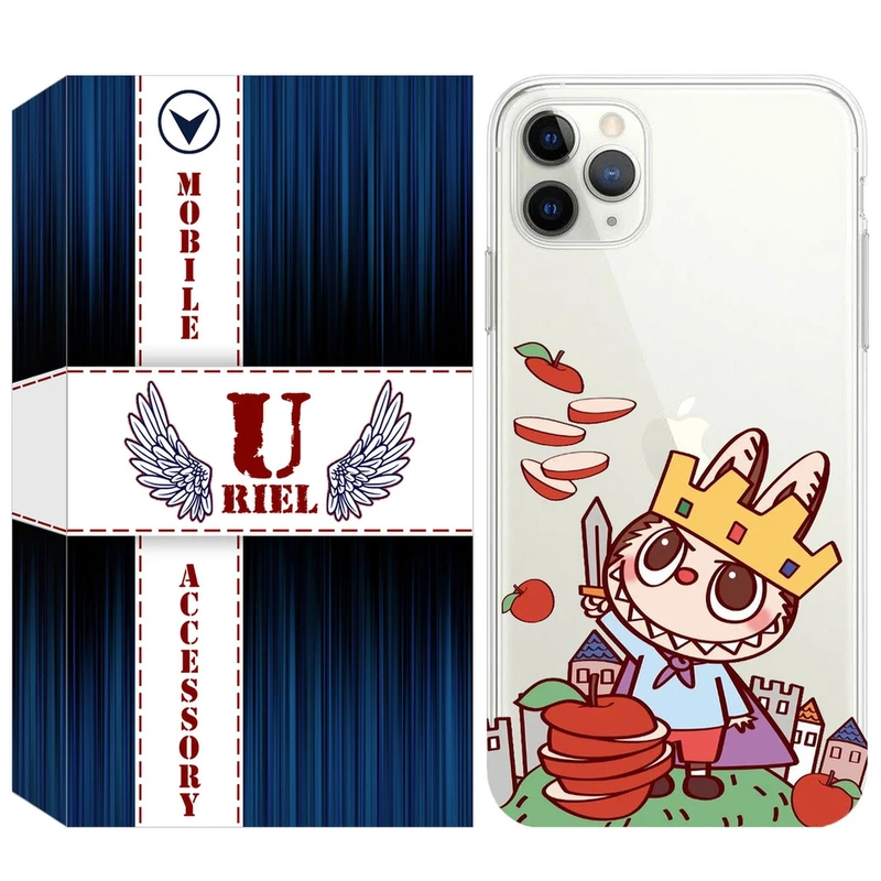 کاور یوریل قاب مدل Clear کد 115 طرح لبوبو Labubu مناسب برای گوشی موبایل اپل iPhone 11 Pro Max