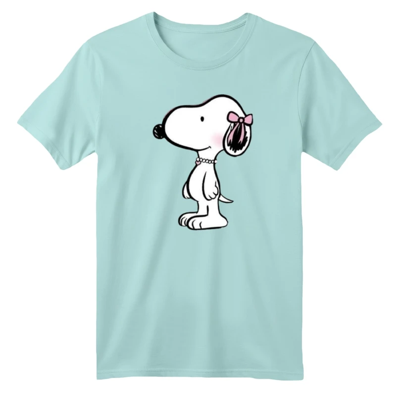 تی شرت آستین کوتاه بچگانه مدل اسنوپی پاپیون