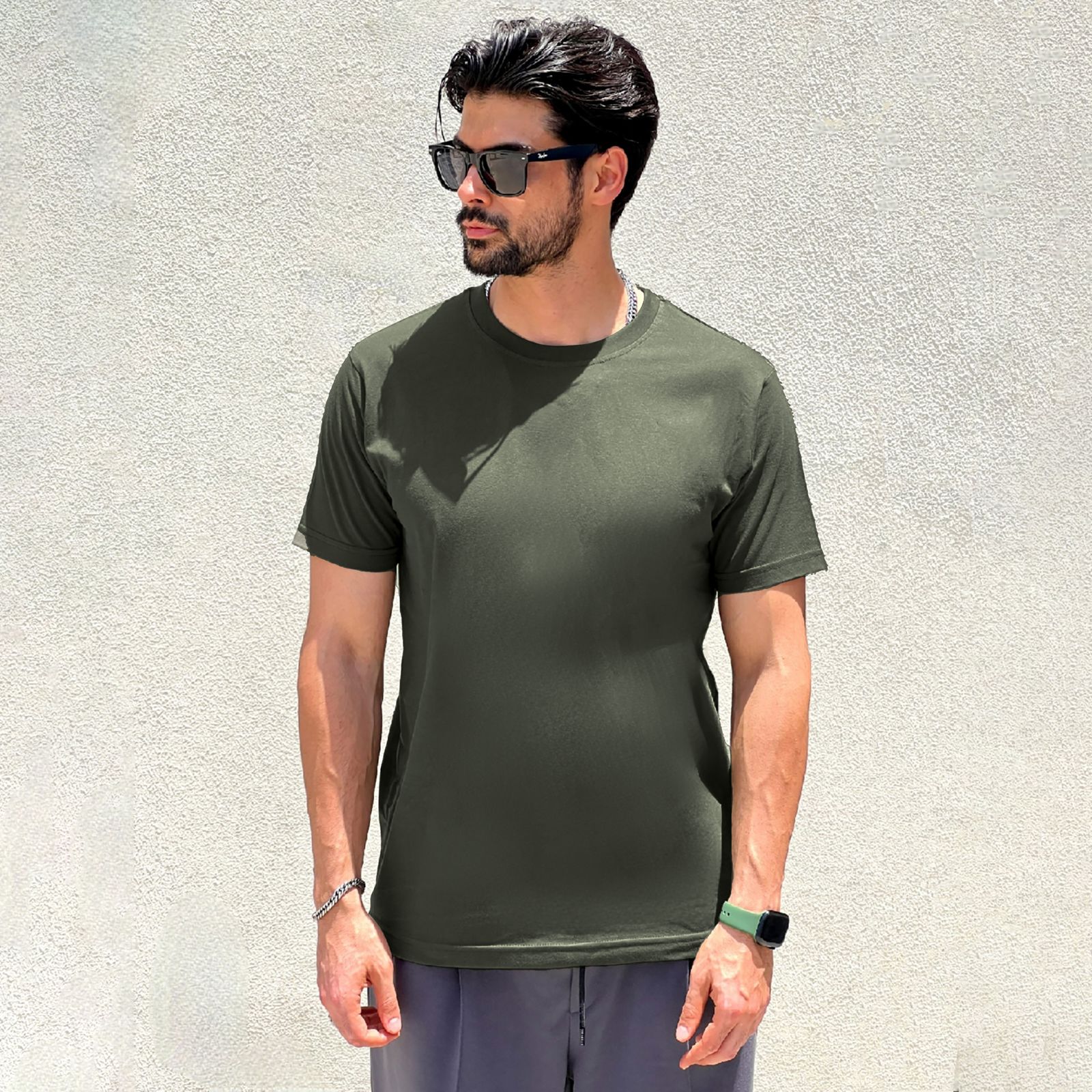تی شرت آستین کوتاه مردانه رونی مدل 31110011-23 -  - 1