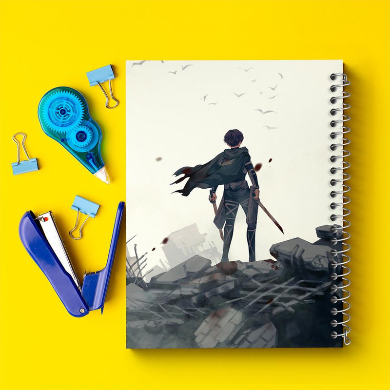 دفتر مشق 100 برگ خندالو طرح لیوای انیمه اتک آن تایتان Attack on Titan کد 18574