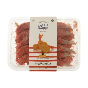 میگو سوخاری تند هپی سایز بسیار درشت - 400 گرم 