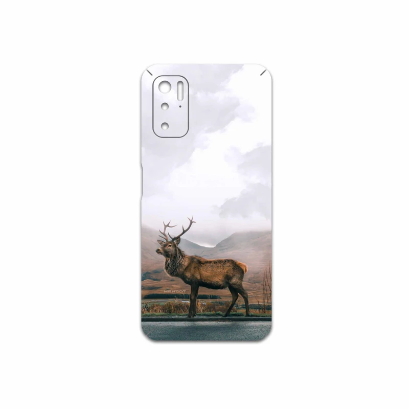 برچسب پوششی ماهوت مدل Horned-Deer مناسب برای گوشی موبایل شیائومی Poco M3 Pro 5G