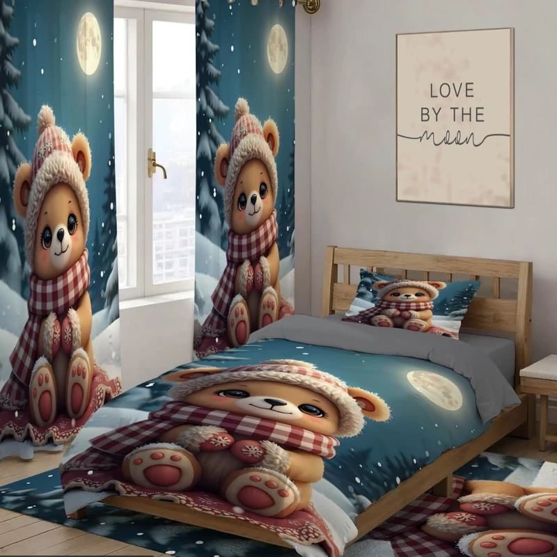 سرویس خواب تک نفره 4 تکه مدل کودک کد ۱۰۳۳