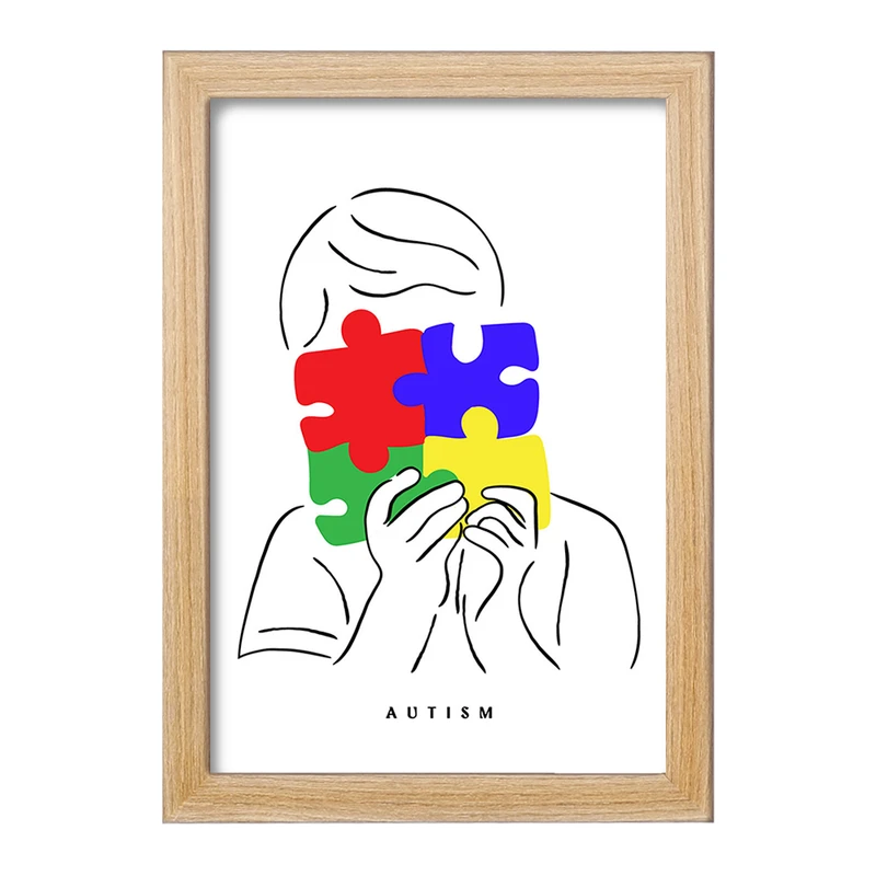 تابلو خندالو مدل اتیسم Autism کد 26756