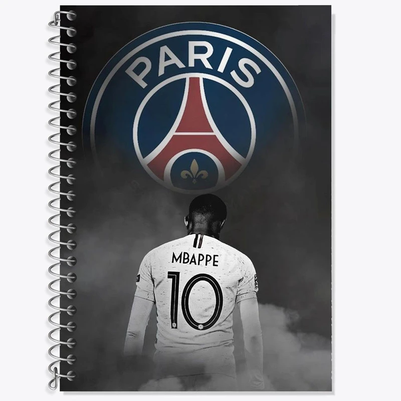 دفتر زبان 50 برگ خندالو مدل دو خط طرح امباپه کد 27607