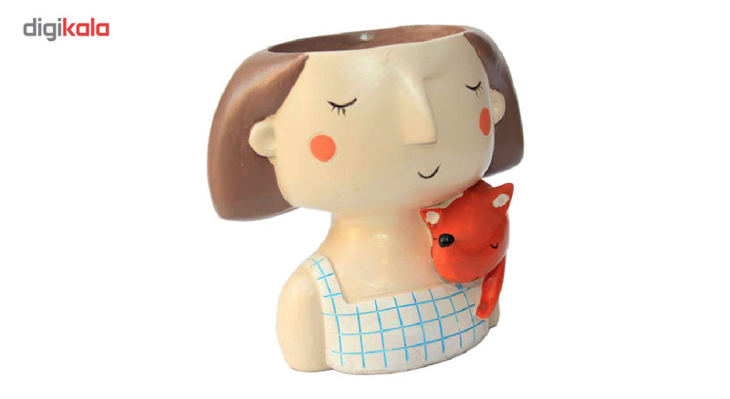 گلدان دکوگل طرح دخترک و روباه مدل DG022
