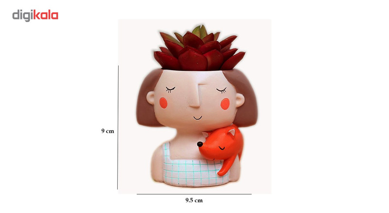 گلدان دکوگل طرح دخترک و روباه مدل DG022