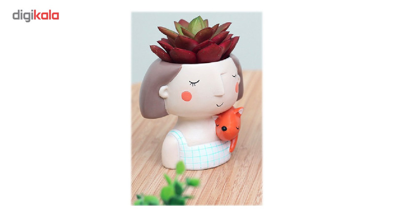 گلدان دکوگل طرح دخترک و روباه مدل DG022