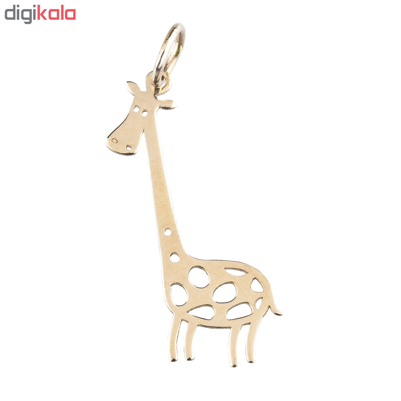آویز گردنبند طلا 18 عیار کد P1002 -  - 2