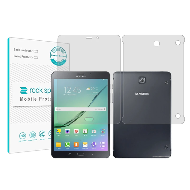 محافظ صفحه نمایش شفاف راک اسپیس مدل Hygel مناسب برای تبلت سامسونگ Galaxy Tab S2 8.0 به همراه محافظ پشت تبلت