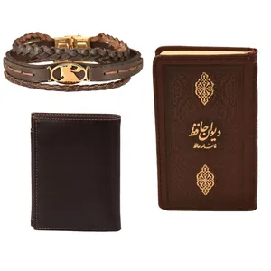 ست هدیه طرح تولد شهریور  کهن چرم  مدل m110- 6
