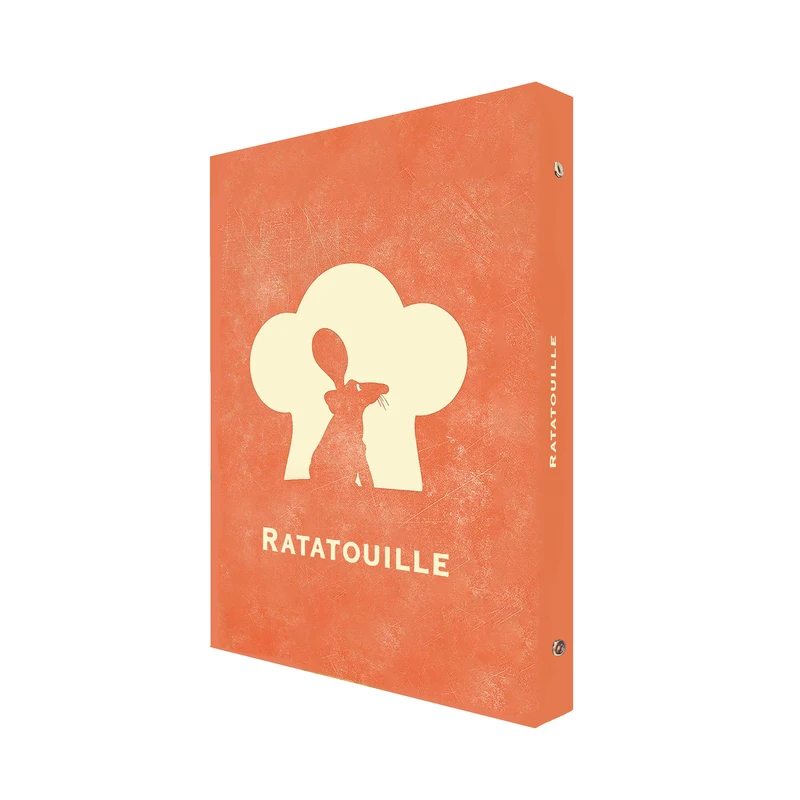 دفتر کلاسوری 100 برگ پدیده نقش مدل 26 حلقه کالکشن انیمیشن طرح موش سر آشپز Ratatouille کد 03