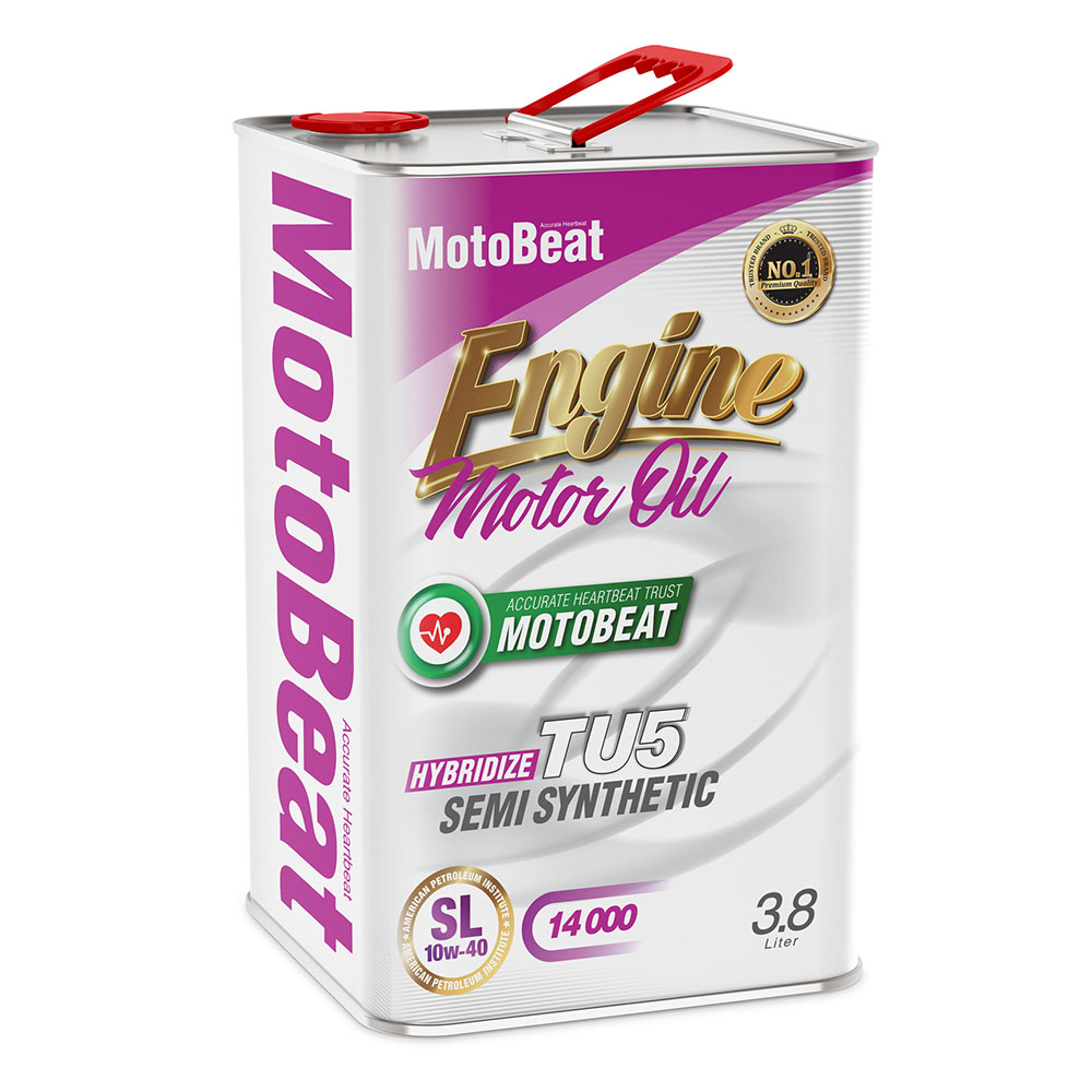 روغن موتور موتوبیت مدل TU5 SL 10W40 حجم 3.8 لیتر