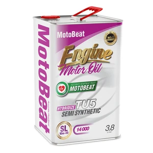 روغن موتور موتوبیت مدل TU5 SL 10W40 حجم 3.8 لیتر