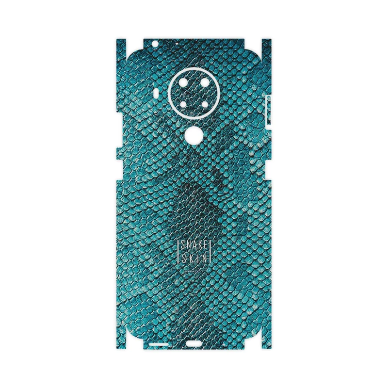 برچسب پوششی ماهوت مدل Blue Snake Skin-FullSkin مناسب برای گوشی موبایل نوکیا 5.4