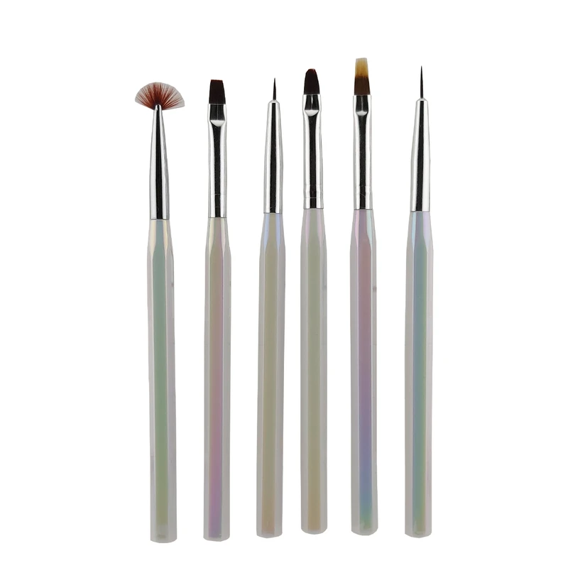 قلم موی طراحی ناخن لیندی مدل PRO ART-6 مجموعه 6 عددی