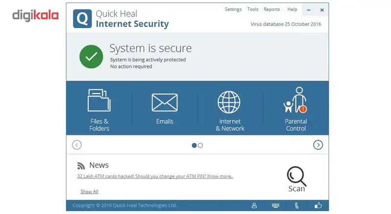 آنتی ویروس کوییک هیل اینترنت سکیوریتی یکساله