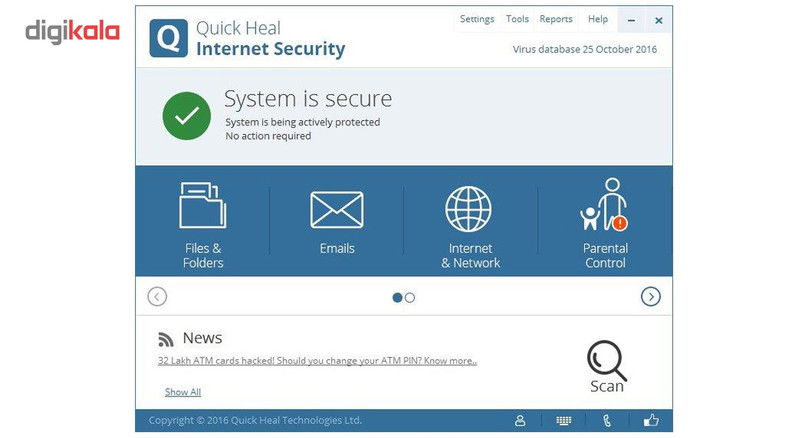 آنتی ویروس کوییک هیل اینترنت سکیوریتی یکساله