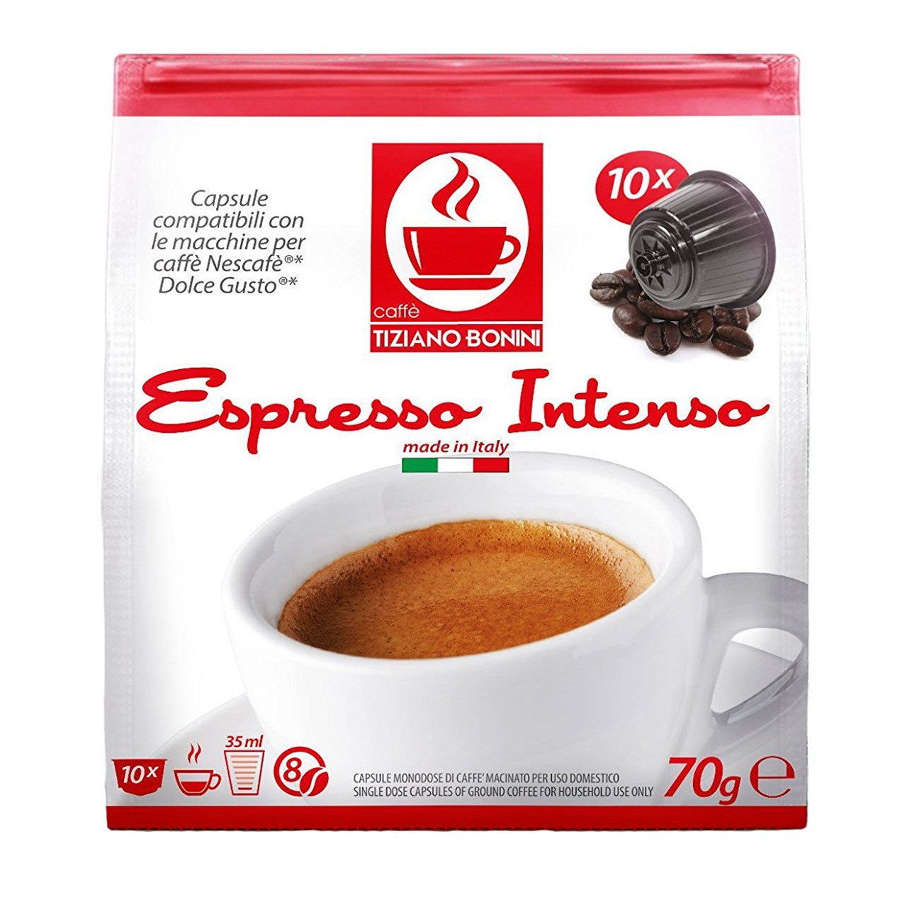 کپسول قهوه تیزیانو بونینی مدل Intenso