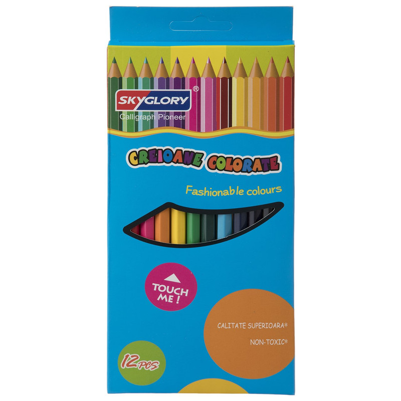 مداد رنگی 12 رنگ اسکای گلوری مدل Fashionable Colours