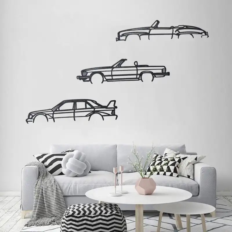 استیکر طرح خودرو کد e190 مجموعه 3 عددی