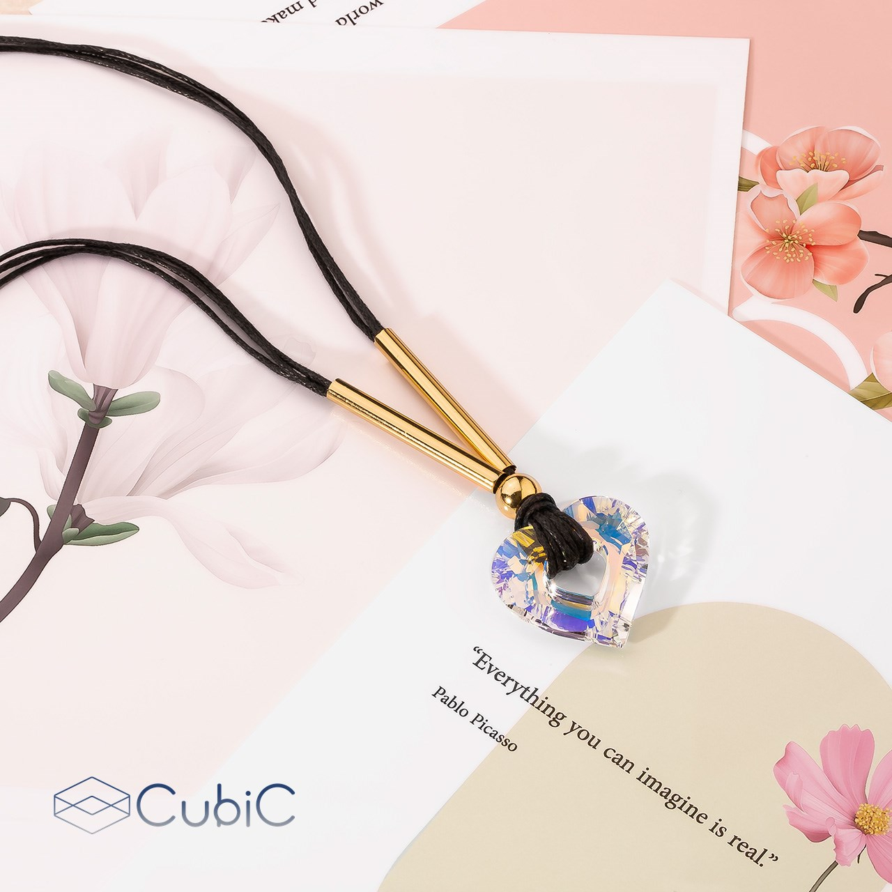 گردنبند زنانه کوبیک مدل QN-02907