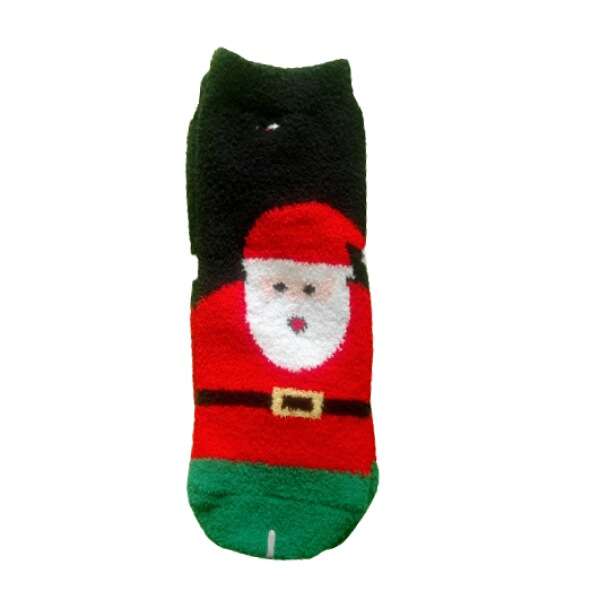 جوراب دخترانه مدل پشمی کریسمسی