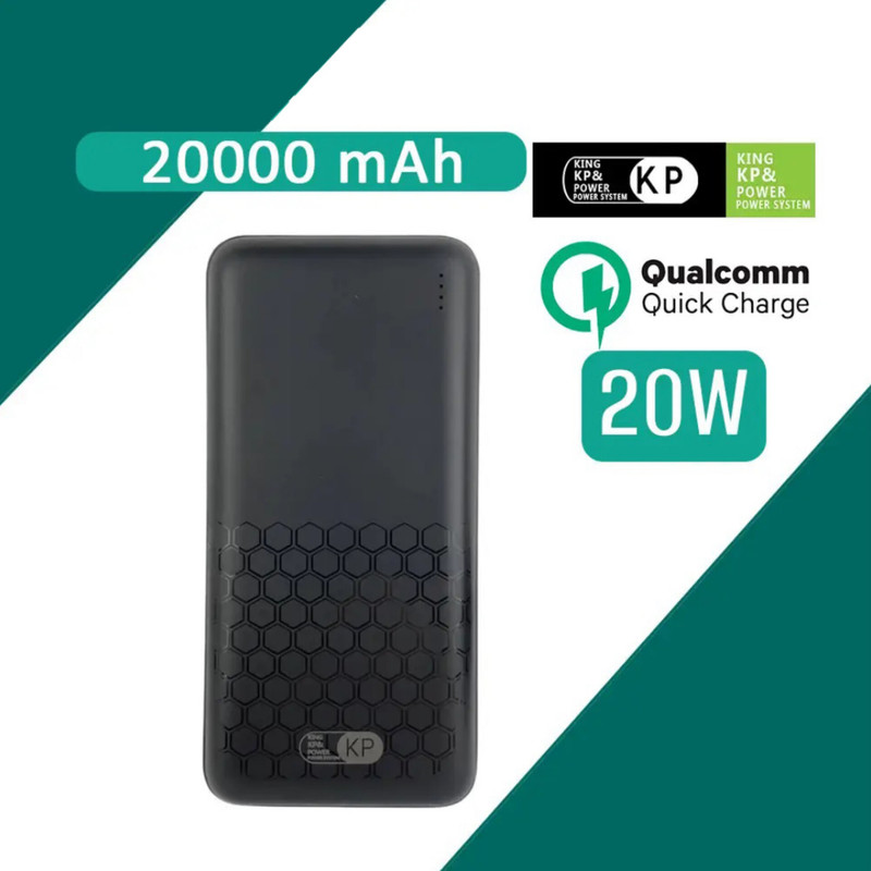 پاوربانک کی پی مدل KP-23 ظرفیت 20000 میلی آمپر ساعت