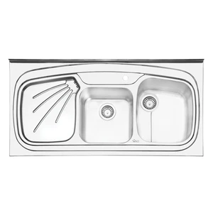 سینک ایلیا استیل مدل 1013R توکار سایز 60 × 120 سانتی متر