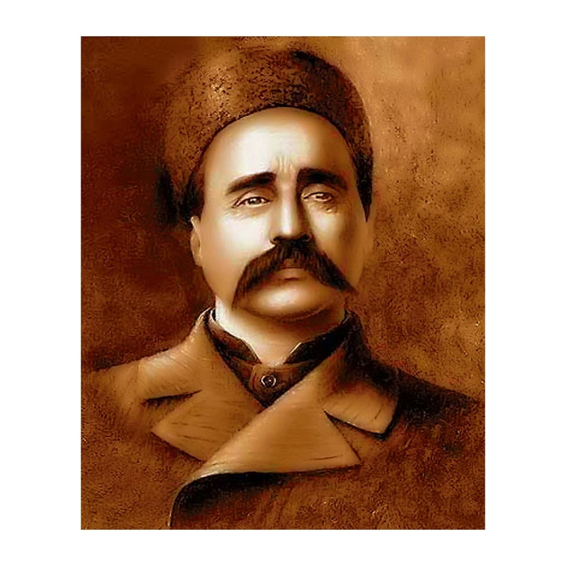 تابلو شاسی مدل پرتره ستارخان سایز 50*70 سانتی متر