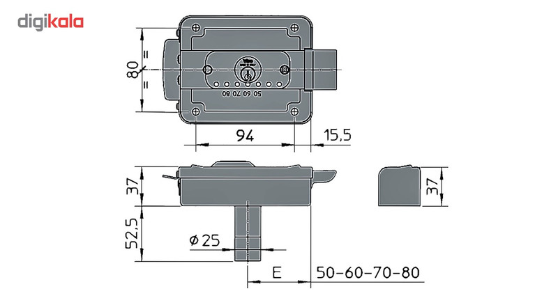 قفل برقی بیصدا ویرو مدل V9083