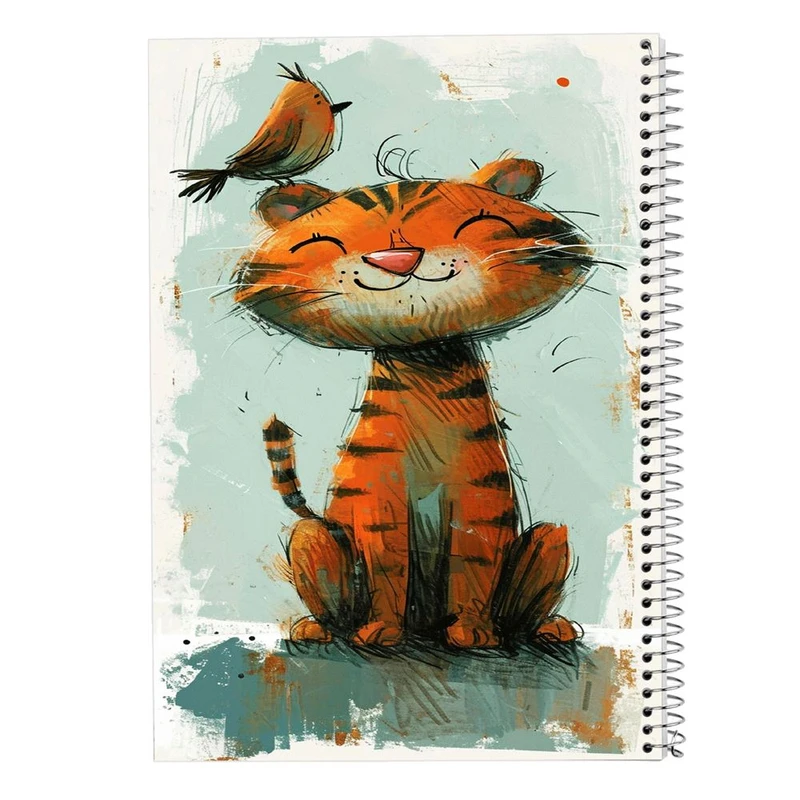 دفتر ژورنال نویسی 50 برگ مدوپد مدل نقطه ای طرح موجودات فانتزی کد DF16827