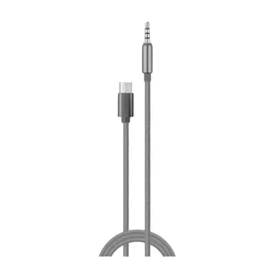 کابل تبدیل جک 3.5 میلی متری به USB-C کی ام مدل KY-126 به طول 1 متر