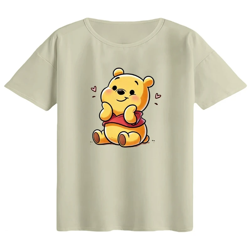 تی‌شرت اورسایز آستین کوتاه زنانه مدل باکسی طرح پو کد1