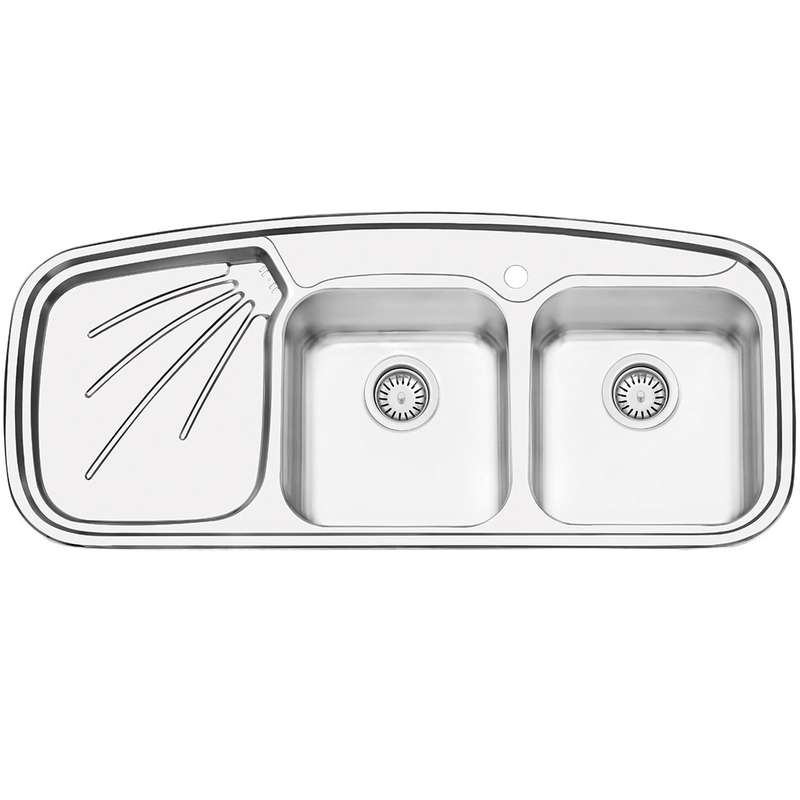 سینک ایلیا استیل مدل 4013R توکار سایز 51 × 116 سانتی متر