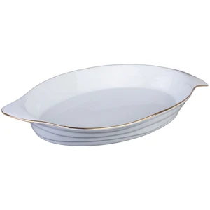 ظرف سرو لیمون چینی طرح خط طلایی مدل c1