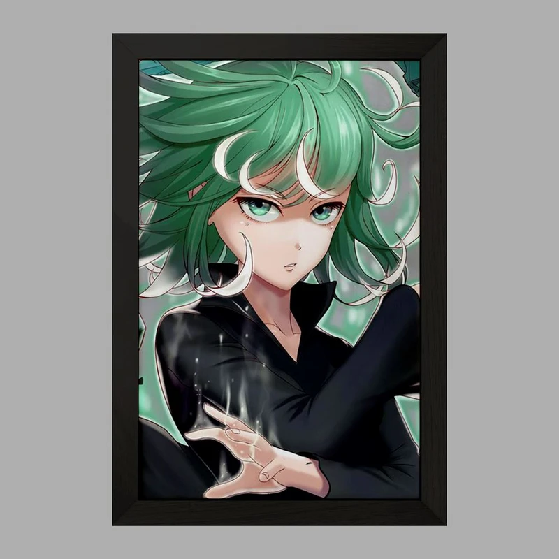 تابلو خندالو مدل تاتسوماکی انیمه مرد تک مشتی One Punch Man  کد 11367