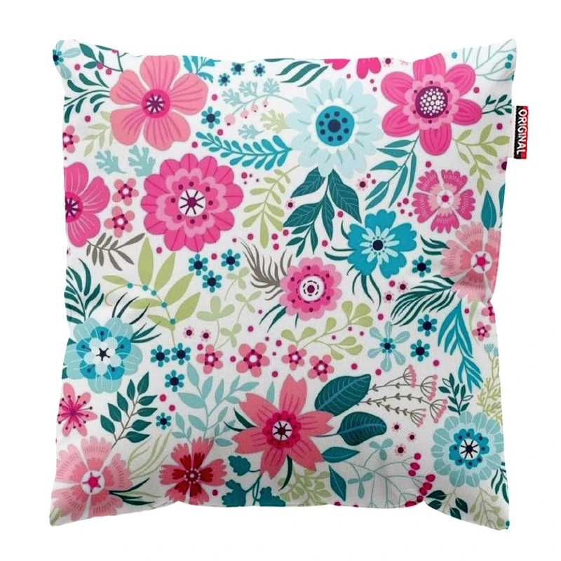  کوسن پاد آفرین طرح گل کد 2065 سایز 30*30 سانتی متر