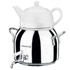 کتری و قوری شیردار کرکماز مدلLona Diamond  کد 030  به همراه قیچی آشپزخانه چند منظوره کینگ