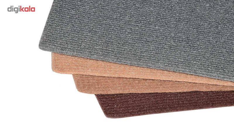 موکت ظریف مصور طرح کبریتی زمینه طوسی کد 1841