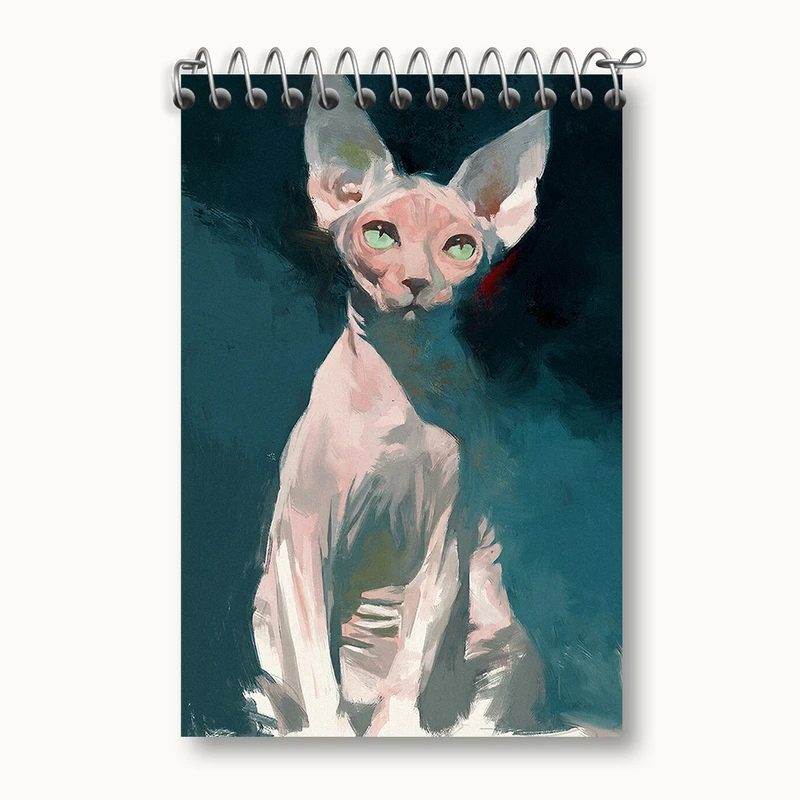 دفتر یادداشت 50 برگ خندالو مدل گربه (Cat) کد F980