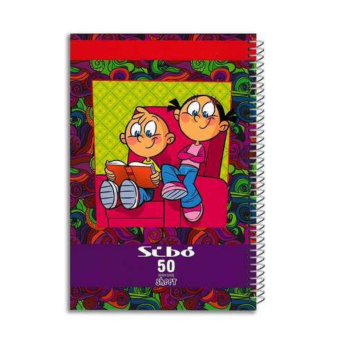دفتر مشق 50 برگ سیبو طرح فانتزی