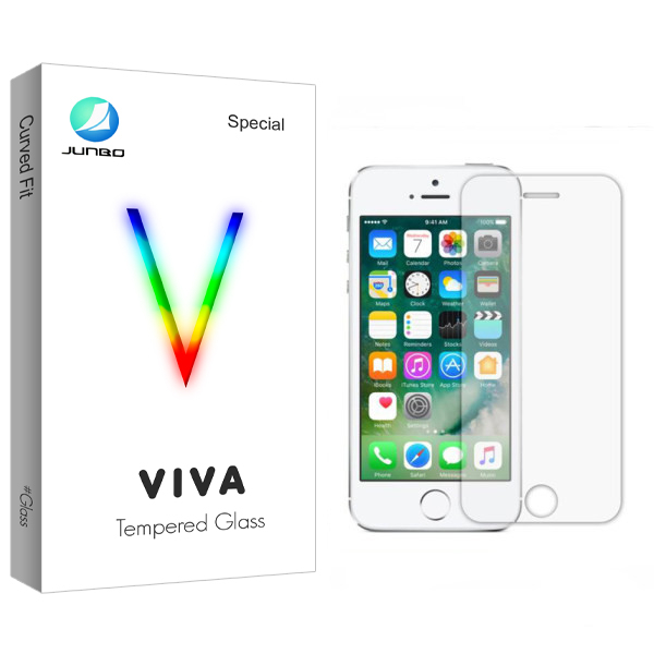 محافظ صفحه نمایش جانبو مدل Viva Glass مناسب برای گوشی موبایل اپل iPhone 5s