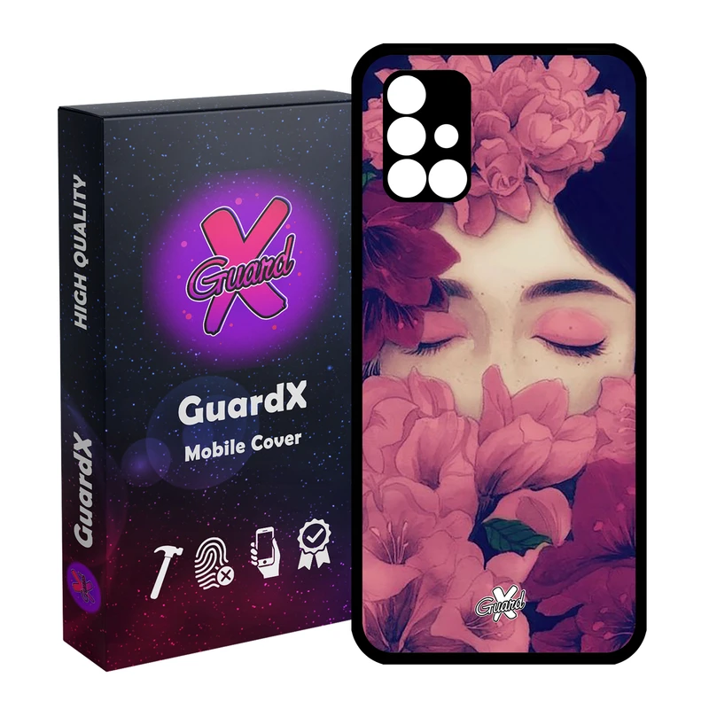 کاور گارد ایکس طرح Girl مدل Glass10027 مناسب برای گوشی موبایل سامسونگ Galaxy A51 5G