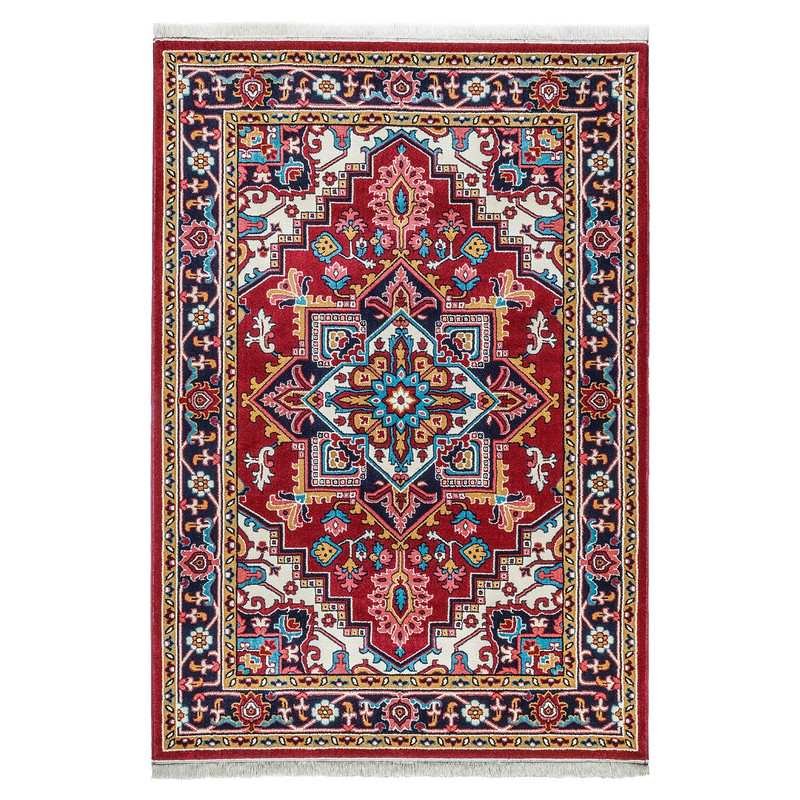 گلیم ماشینی کویر کد 145 طرح هریس زمینه قرمز گلیم ماشینی کویر کد 145 طرح هریس زمینه قرمز