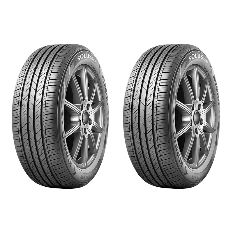 لاستیک خودرو رادیال سواری چهارفصل کومهو تایر مدل SOLUS TA21 سایز 185 / 70 R13 ساخت کره جنوبی سال 2024 دو حلقه