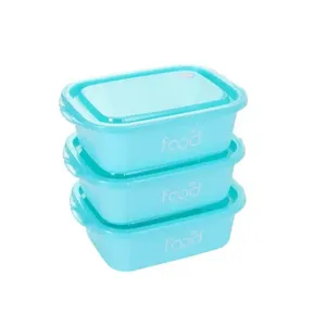 ظرف نگهدارنده مدل IQIX microwave مستطیل کد 1369n19 بسته سه عددی