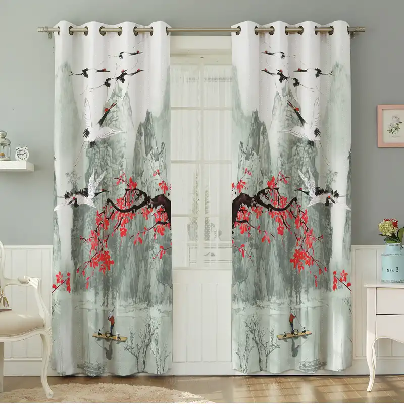 پرده نیروانا طرح گل مدل مخمل کد 5003 سایز 140×280 سانتی متر