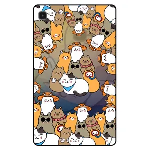 کاور مگافون طرح گربه مدل 7717 مناسب برای تبلت سامسونگ Galaxy Tab A7 Lite 8.7 2021 / T220 / T225 